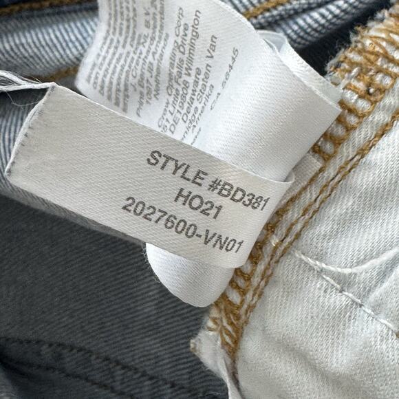 J. Crew Full Length Classic Straight Jeans Size 27 Blue High Rise Raw Hem - Picture 12 of 12